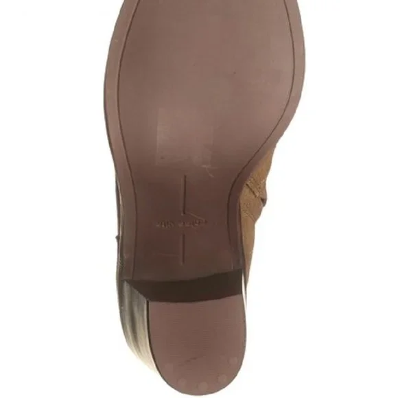 NEW Dolce Vita Scot Suede Booties in Saddle Brown Sz 10 - Picture 5 of 9